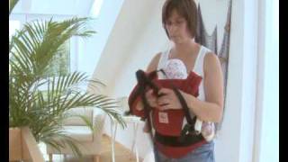 How to Use the Manduca Baby Carrier in Front Carry Position with cross straps [upl. by Magnien]