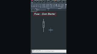 AutoCAD Electrical  Fuse Com Starter autocadelectrical autocad engineeringdesign fuse [upl. by Kally]