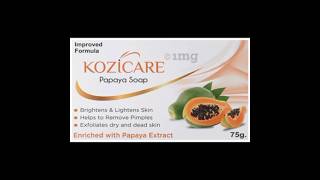 Kozicare Skin Brightening Soap  Kozicare papaya soap  Result within 1 week  How to use correctly [upl. by Obie]