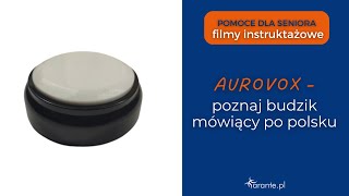 AUROVOX  budzik mówiący po polsku [upl. by Devonna]