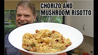 Cooking a Chorizo Mushroom Risotto  Gregs Kitchen [upl. by Acirred360]