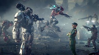 Halo Spartans Army Battle Scene 2023 4K ULTRA HD [upl. by Tteraj221]