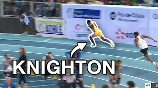 Erriyon Knighton first indoor race ever 200m lievin [upl. by Ranite631]