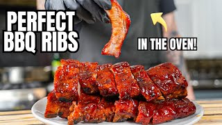 The Secret to PERFECT Ribs in the OVEN Juicy and Delicious Oven Baked BBQ Ribs Recipe [upl. by Trepur784]