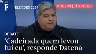 Datena diz que Marçal fez cena em caso da cadeirada [upl. by Mingche]