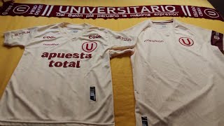 comparación camiseta universitario liga 1 2023 vs camiseta versión Héctor Chumpitaz [upl. by Scotti]