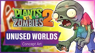 Plants vs Zombies 2 Unused World Concepts [upl. by Nylirehs]