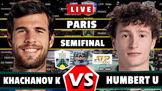 🔴LIVE Khachanov K vs Humbert U • Rolex Paris Masters semifinals tennis atp Khachanov Humbert [upl. by Xenia]