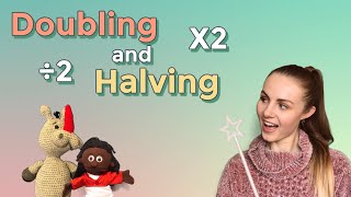 HALVING and DOUBLING explained Lots of examples Fun interactive lesson [upl. by Geminius2]