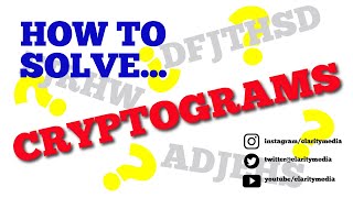 How to Solve Cryptogram Puzzles [upl. by Aihsela]