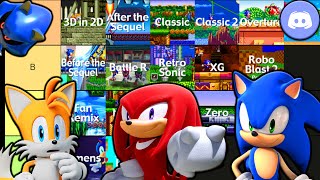 Sonic Tails and Knuckles make a Sonic FanGames Tier List [upl. by Sharia652]