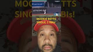 Mookie Betts SINGLE  2 RBIS GAME 5 WORLD SERIES  DODGERS vs Yankees 103124 shorts [upl. by Lavoie936]