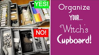 Organize Your Witchs Cupboard with me WiccaWitchPaganWitchcraft ritual suppliescandlesherbs [upl. by Anoik]