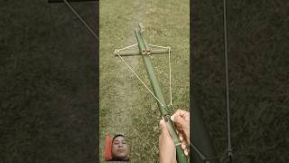 Archer using bamboo slingshots shortvideo slingshot bamboo [upl. by Carita]