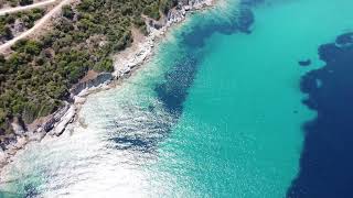 Klimataria beach Sithonia August 2024 DJI [upl. by Elhsa]