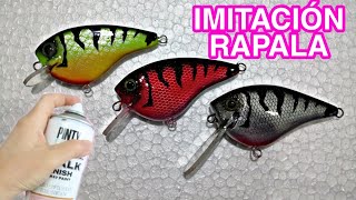 Como hacer señuelo de pesca imitación Rapala Fishing Lure [upl. by Tomi]