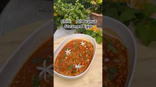 Chilli Oil Steamed Peanut Eggs Recipe  Lunch Ideas  Instant Recipe food shorts [upl. by Maxwell821]