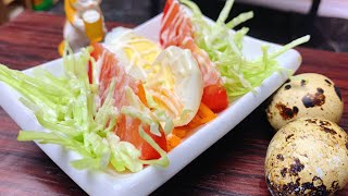 Suggest Cabbage Salad For Weight Loss With Eggs You Can Try  Cabbage Salad Recipes  Miniature Food [upl. by Templia]