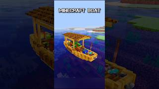 How to build FANCY BOAT in Minecraft  minecraftshorts minecraft shorts [upl. by Ahsenwahs]