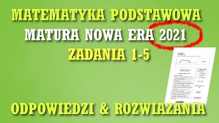 Matura próbna z matematyki  Nowa Era 2021  Poziom Podstawowy  zadania 15 [upl. by Gnaoh551]