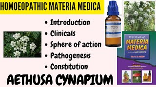 Aethusa CynapiumPart 1Introduction to constitutionSK Dubey decodesHOMOEOPATHIC MATERIA MEDICA🪴🎋 [upl. by Aisatsanna]