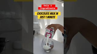 Frothiest Chocolate Milk in Less than 1 Minute with just 2 ingredients hacks shorts [upl. by Hunfredo]