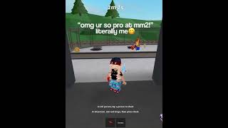 don’t overestimate me😭 roblox mm2 sweat funny fyp [upl. by Hniht]