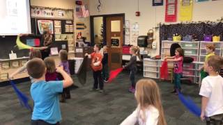 Kindergarten Syncopated Clock Dance With Scarves [upl. by Giorgio547]