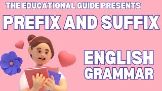 PREFIX AND SUFFIX BASE WORDS ENGLISH GRAMMAR ENGLISH LANGUAGEDElEd Bed [upl. by Fishman]