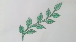 How to draw tree branches and leaves [upl. by Ellienad]