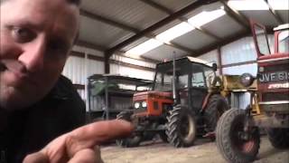 Zetor 7245 and Flail Hedge Cutter Part 1 [upl. by Llerryt]