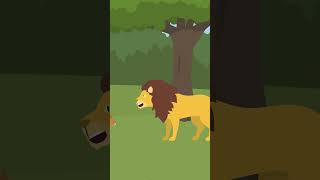 Sher Ka Bartav  One Minute Story  Cartoons  cartoonanimal [upl. by Goodwin]