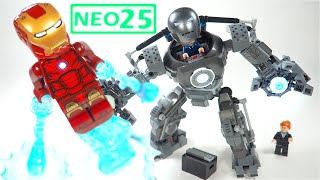 LEGO Marvel Infinity Saga Iron Man Iron Monger Mayhem review Lego 76190 set Stop Motion Build Review [upl. by Dickenson]