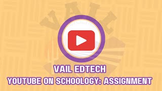 Schoology Adding YouTube Videos [upl. by Suivatco931]