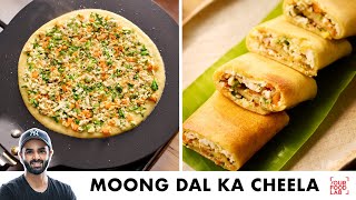 Moong Dal Ka Cheela  Quick amp Healthy Paneer Cheela  मूंग दाल और पनीर का चीला  Chef Sanjyot Keer [upl. by Britta867]