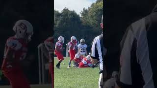 Bellports 99 Lucas DE show his skillz to stop a run vs Northport [upl. by Goda944]