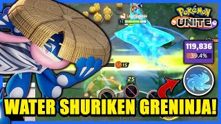 120000 Damage Water Shuriken Build Allows You To KITE For DAYS With GRENINJA  Pokemon Unite [upl. by Esekram265]