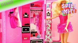 Barbie Schrank Demonstration  Fashion Style Modekoffer Deutsch [upl. by Llyrat886]