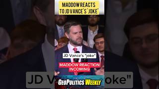 Maddow reacts to JD Vances joke [upl. by Petronille]