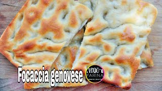 FOCACCIA GENOVESERICETTA SEMPLICE [upl. by Dnama48]