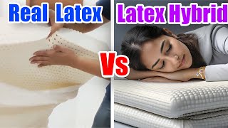 Real Natural Latex Vs Hybrid Latex Mattress Comparison [upl. by Bartholomeus]