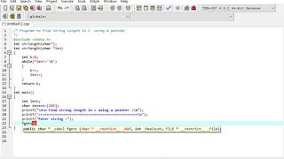 Program to Find String Length in C using a pointer [upl. by Stucker]