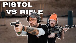 Pistol vs Rifle feat Micah Mayfield [upl. by Ehsrop451]