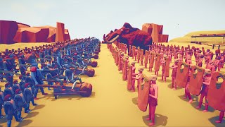 TRIBAL FACTION vs FARMER FACTION  Totally Accurate Battle Simulator TABS [upl. by Ynetsed]