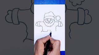 Dessin facile  comment dessiner un père noël facile [upl. by Divine10]