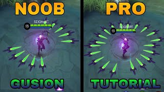 GUSION TUTORIAL FOR BEGINNERS  MASTER GUSION IN JUST 8 MINUTES  PRO GUIDE  MLBB 2020 [upl. by Cumine]