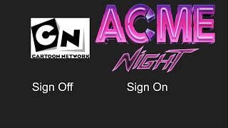 Cartoon Network Sign Off ACME NIGHT Sign On Sunday January 14 2024 [upl. by Mab797]