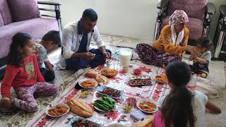 Life in a high mountain village Natural daily life of a Turkish farmer family  life in the village [upl. by Ajile]