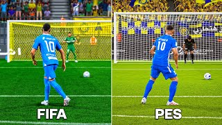 Neymar JR Penalty Kicks  FIFA vs PES From 2011 to 2024 [upl. by Lana]