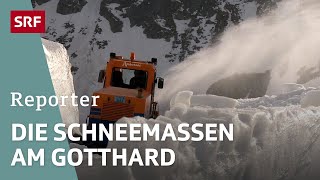 Schneeräumung am Gotthardpass  Unterwegs mit Strassenmeister Werner Gnos  Reportage  SRF Dok [upl. by Alaaj]